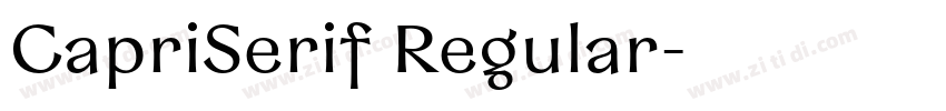 CapriSerif Regular字体转换